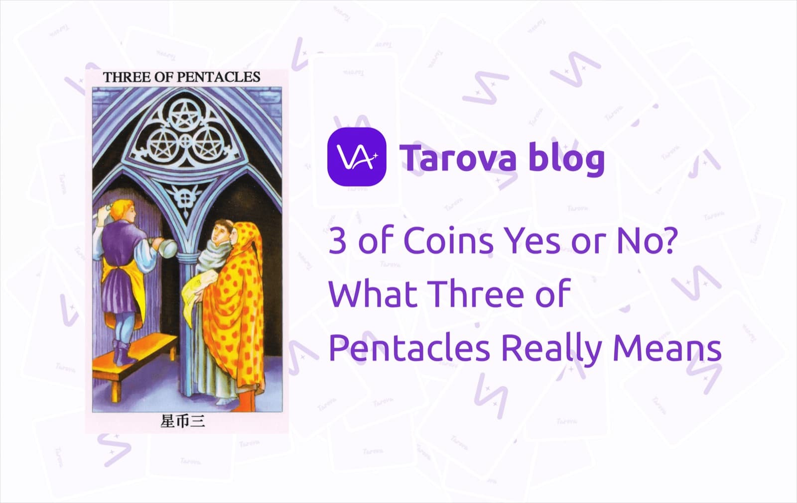 3 of Coins Yes or No? What Three of Pentacles Really Means