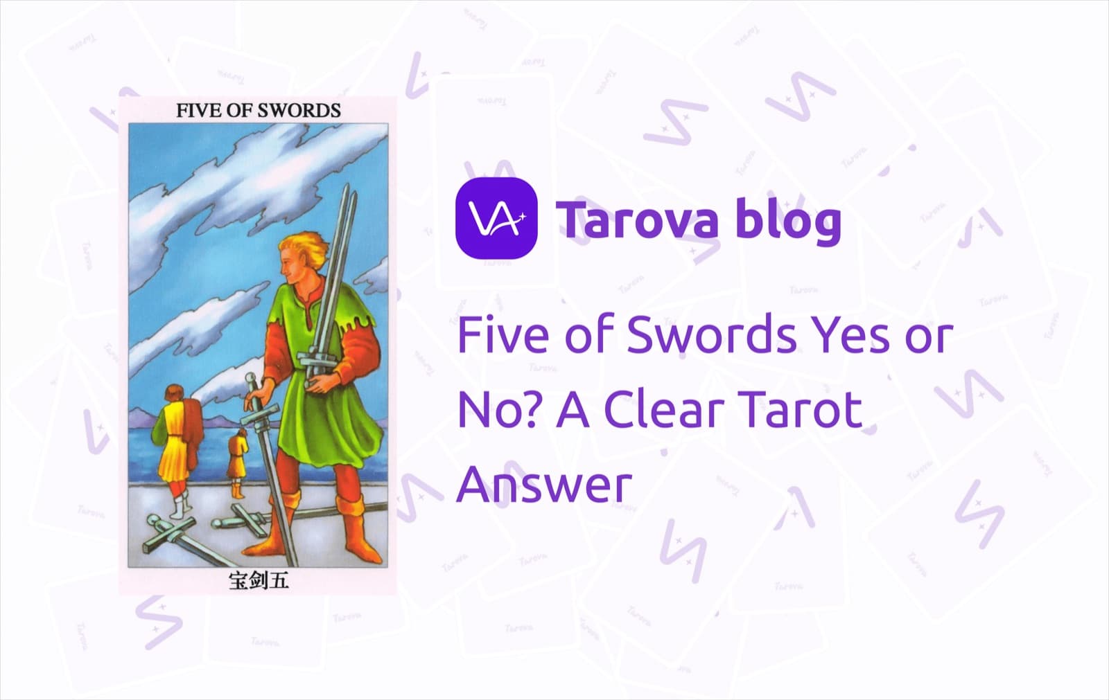 Five of Swords Yes or No? A Clear Tarot Answer for Conflict, Loss, and Next Steps