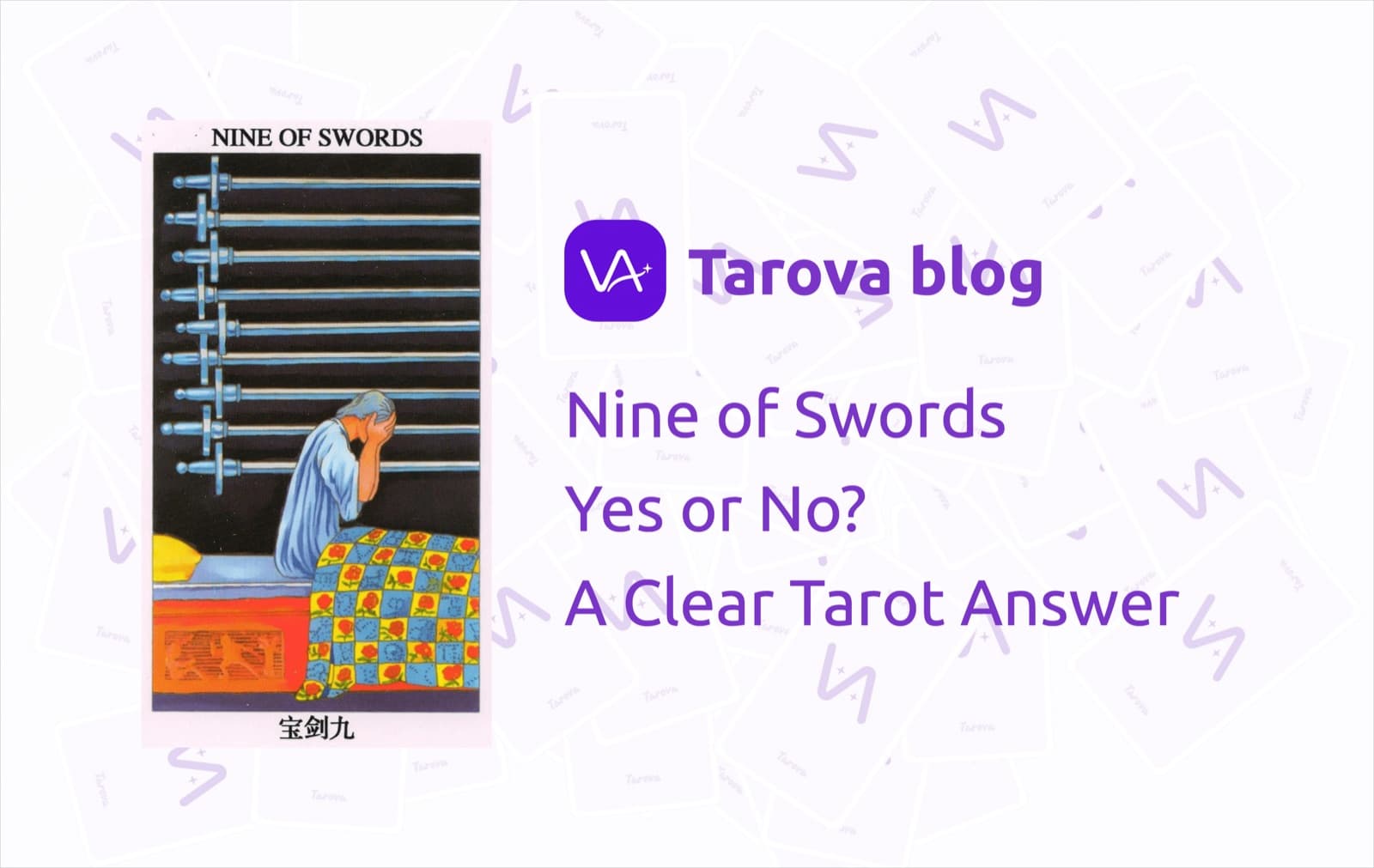 Nine of Swords Yes or No? A Clear Tarot Answer for Anxiety, Fear, and Mental Overload