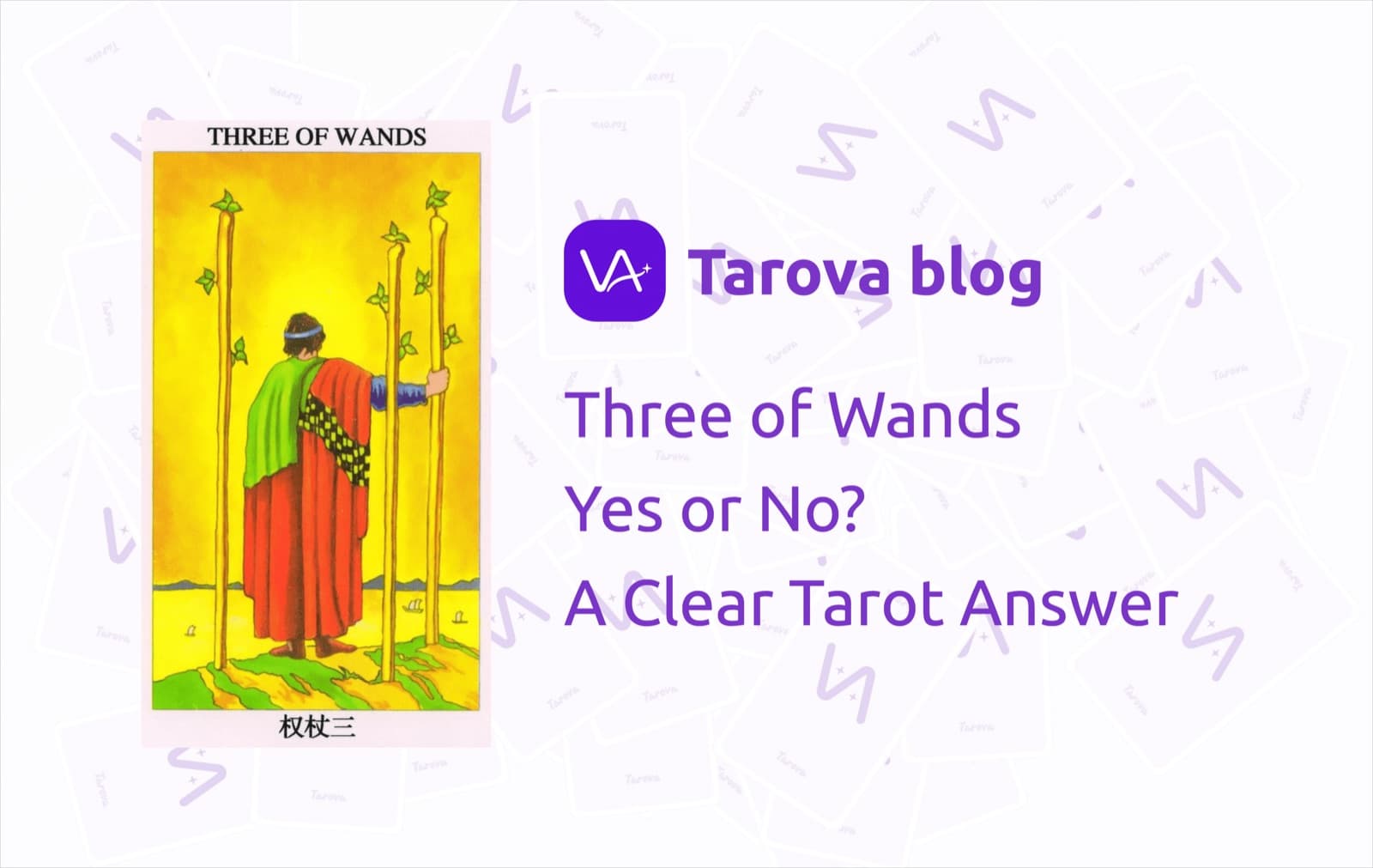 Three of Wands Yes or No? A Clear Tarot Answer for Progress, Timing, and Long-Term Momentum