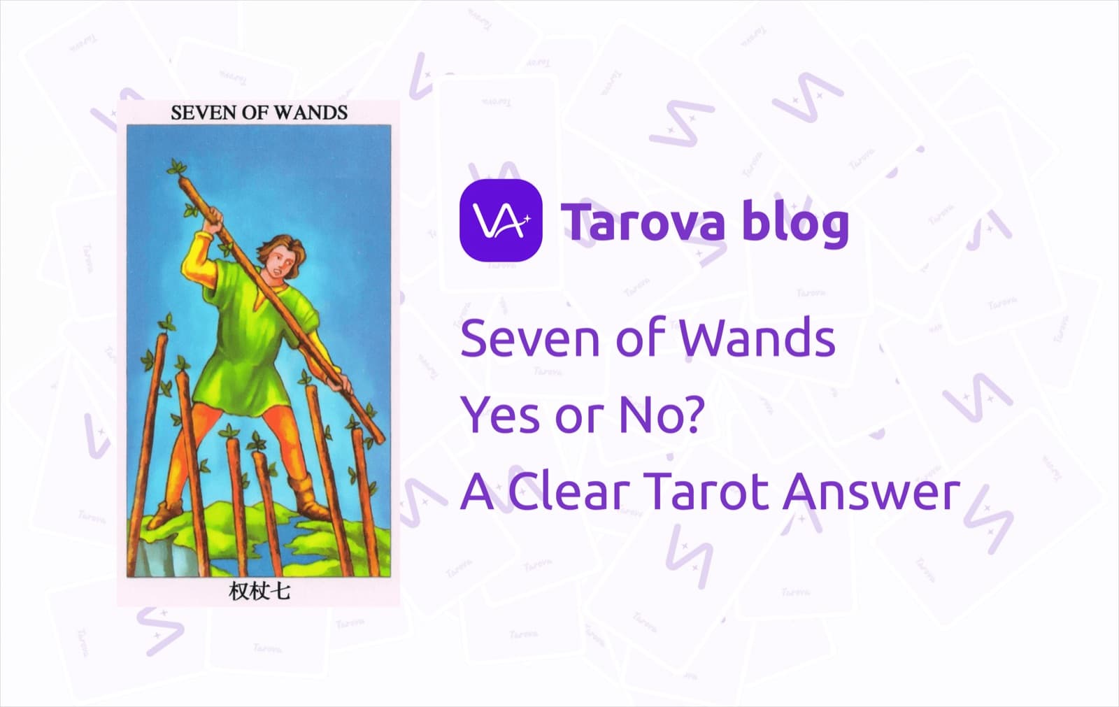 Seven of Wands Yes or No? A Clear Tarot Answer for Courage, Boundaries, and Holding Your Ground