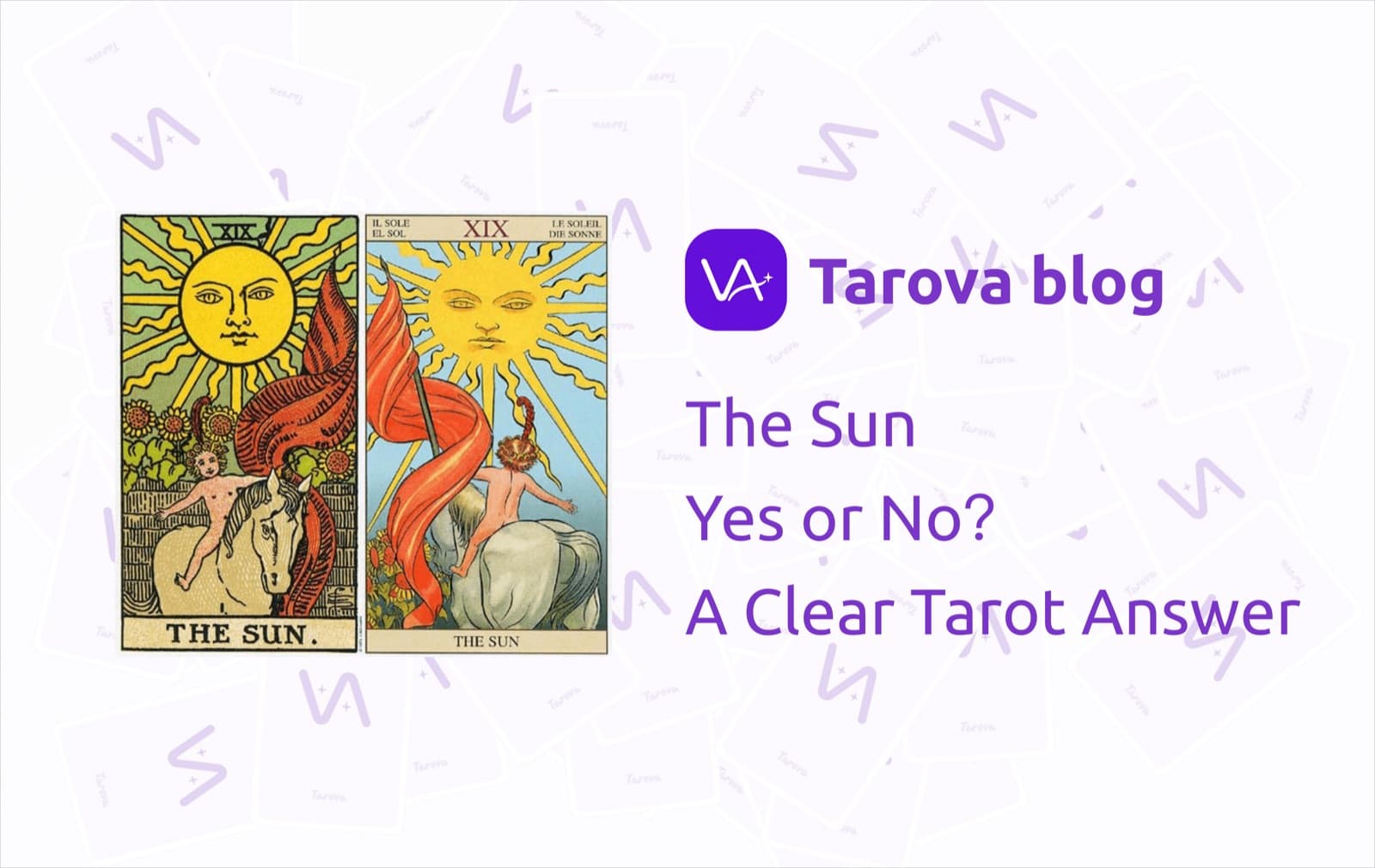 The Sun Yes or No? A Clear Tarot Answer for Love, Career, and Next Steps