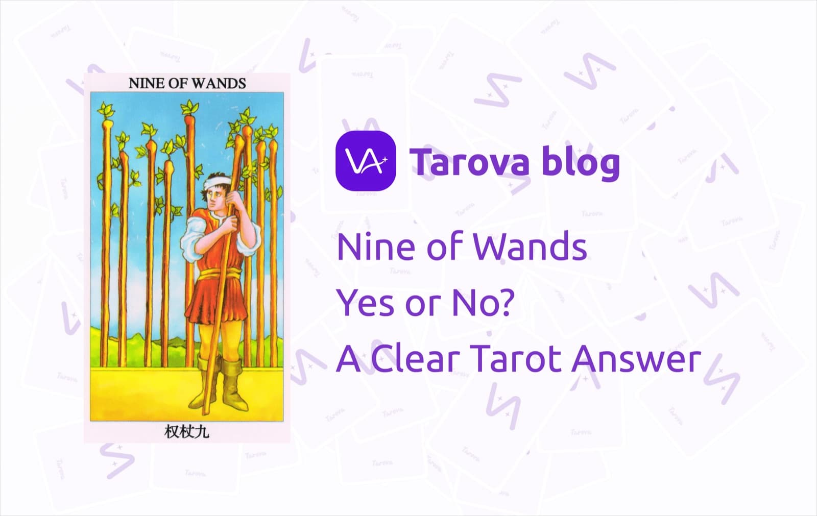 Nine of Wands Yes or No? A Clear Tarot Answer for Uncertain Moments