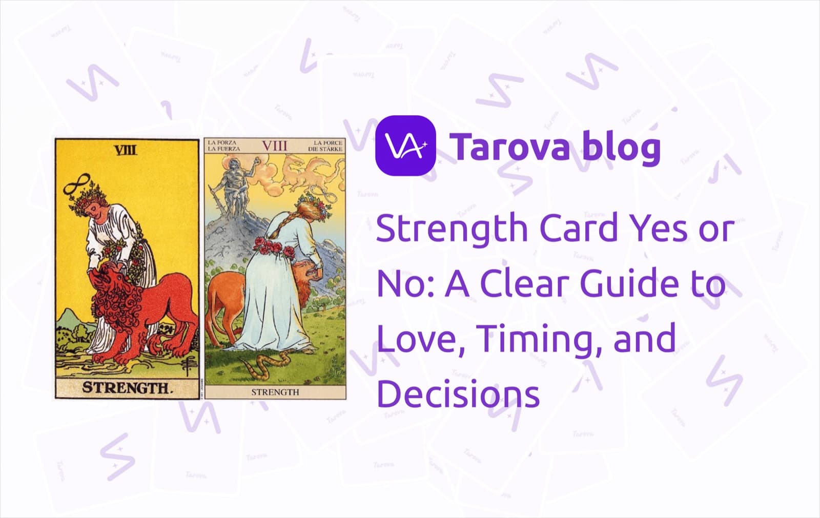 Strength Card Yes or No: A Clear Guide to Love, Timing, and Decisions