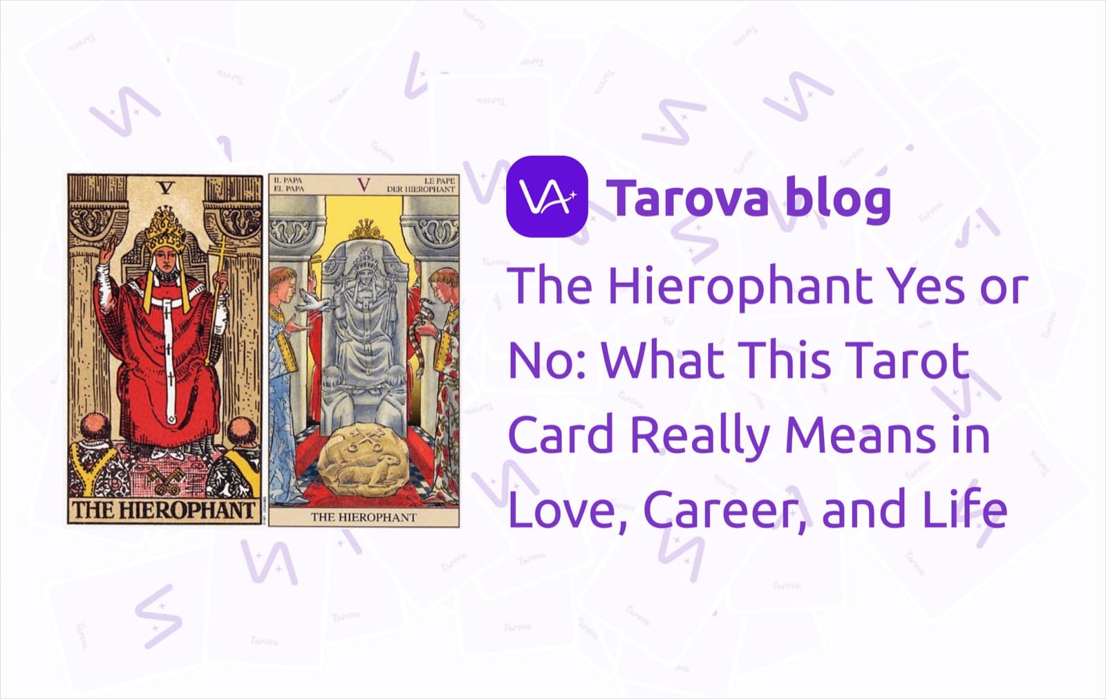 The Hierophant Yes or No: What This Tarot Card Really Means in Love, Career, and Life