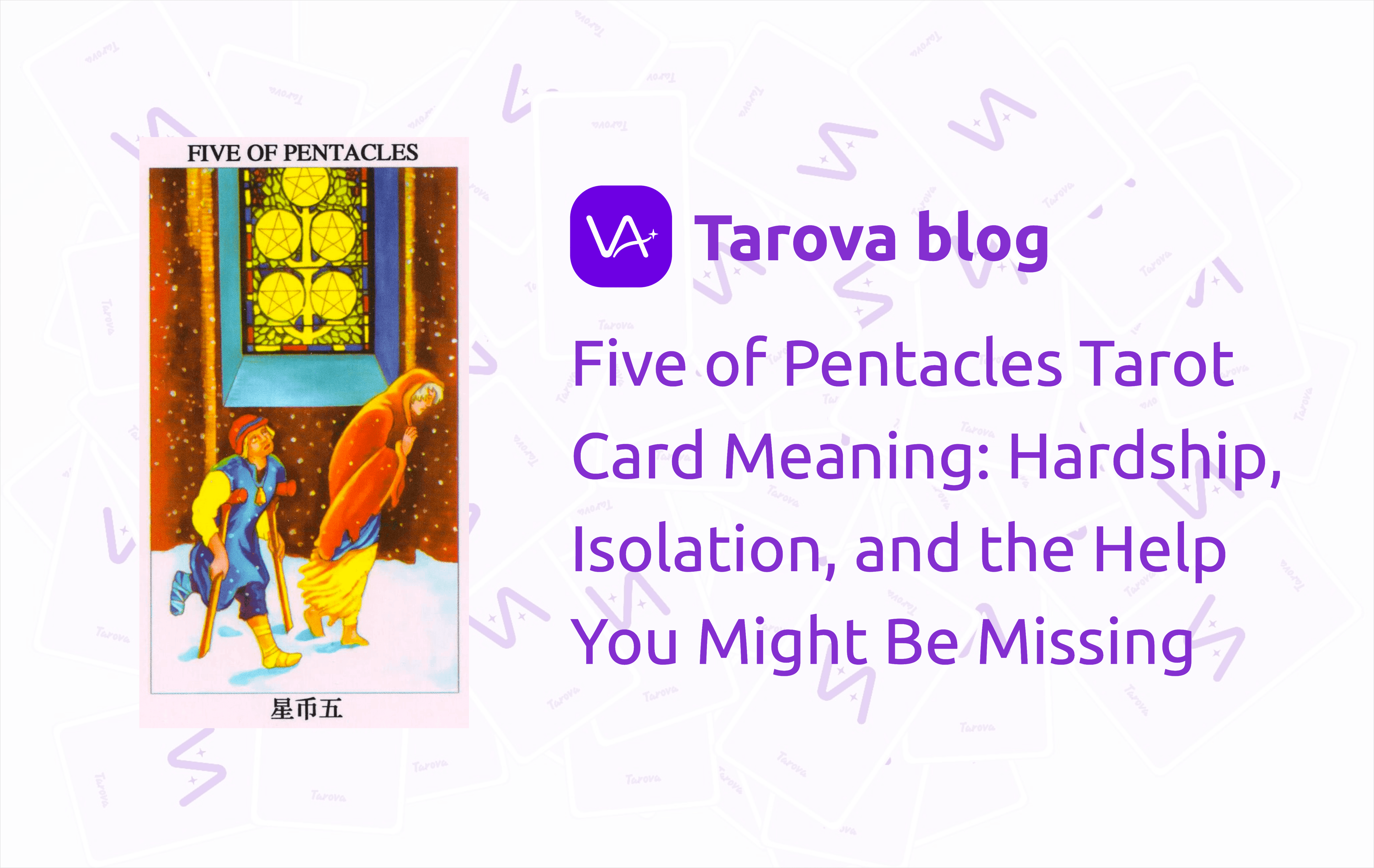 Five of Pentacles Tarot Card Meaning: Hardship, Isolation, and the Help You Might Be Missing