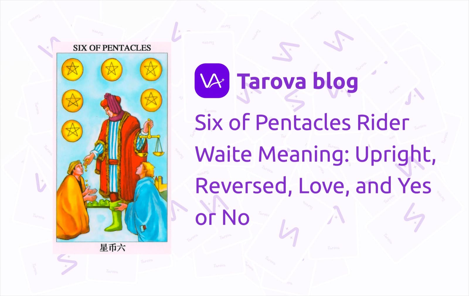 Six of Pentacles Rider Waite Meaning: Upright, Reversed, Love, and Yes or No